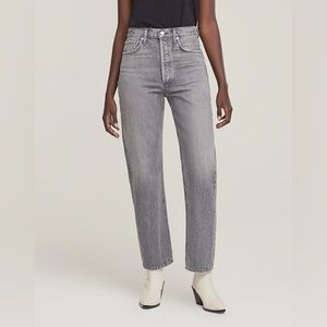 AGOLDE 90’s Pinch Waist Straight Leg Jeans Narrative Grey